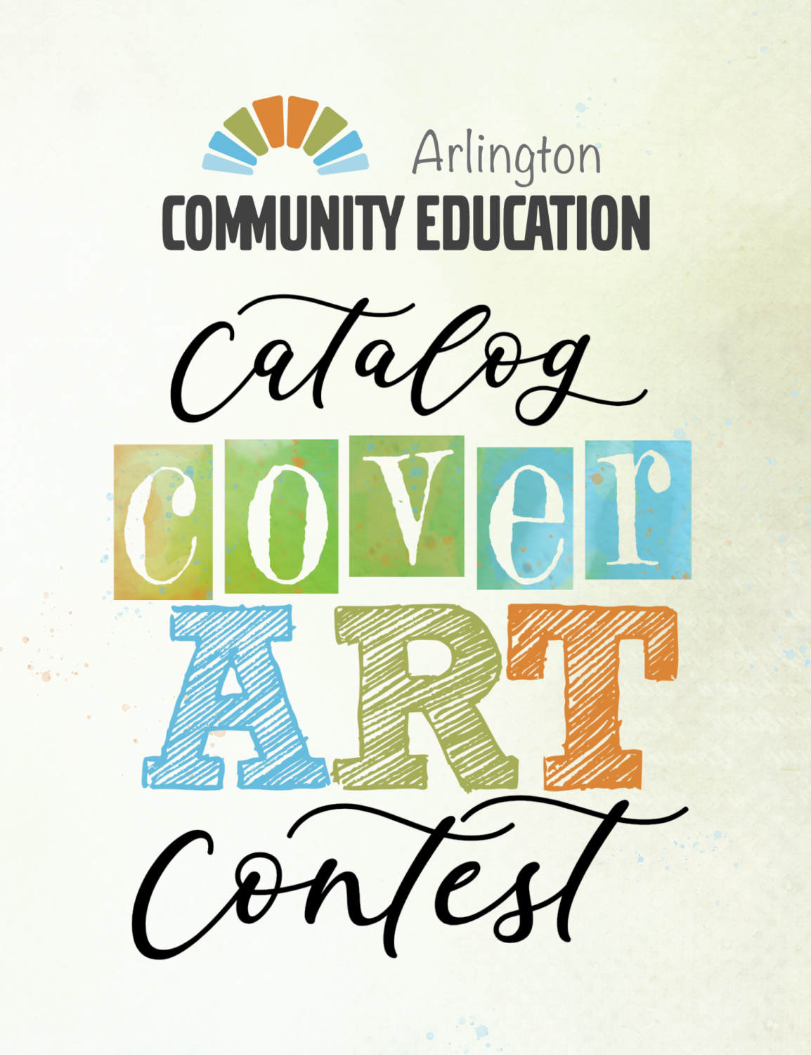 catalog cover art contest image Arlington Community Education